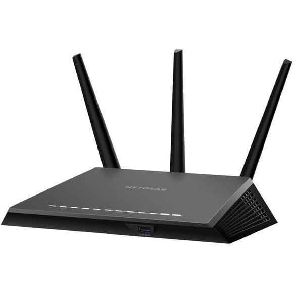 NETGEAR Nighthawk R7000 AC1900 Wi-Fi Router Gaming Streaming Dual Band - Picture 1 of 7